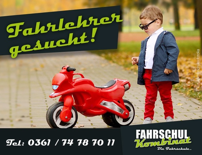 Bild zum Artikel: Fahrlehrer gesucht - In Erfurt für Motorrad & PKW